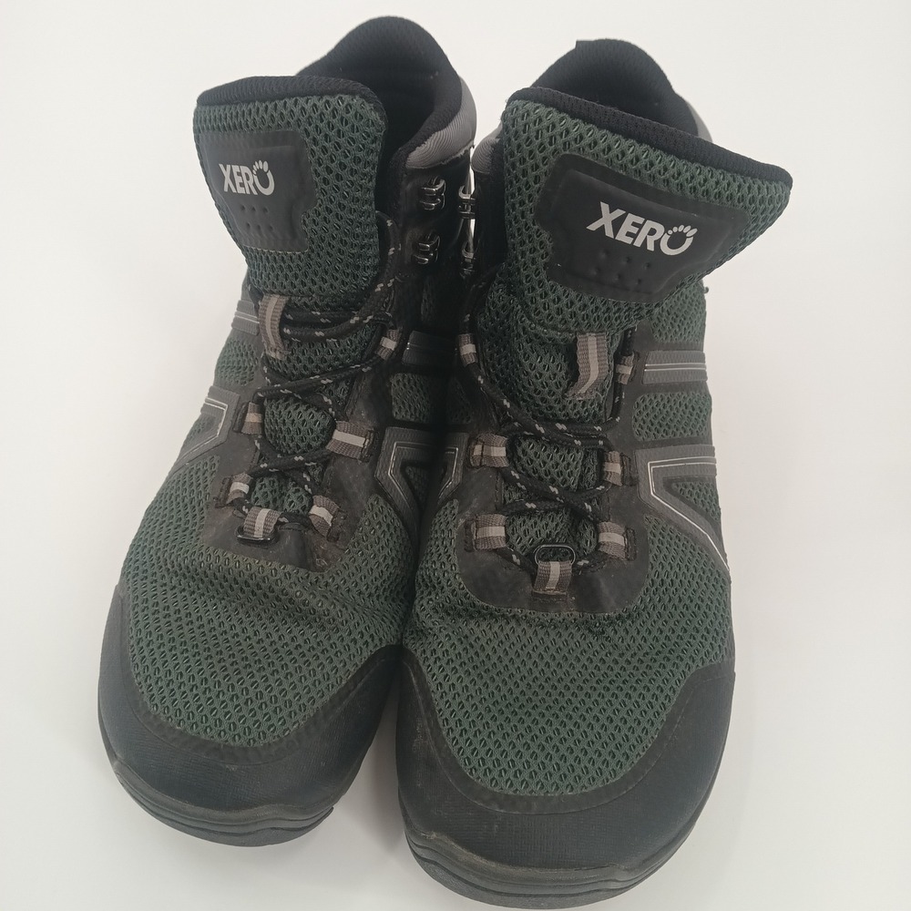 Xero Shoes Xcursion Fusion Waterproof Hiking Boots Womens 9.5 Green Barefoot